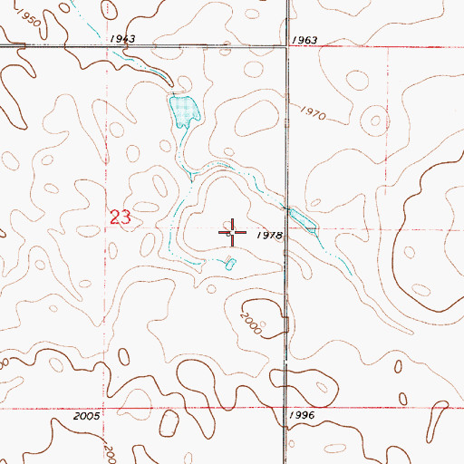 Topographic Map of Chapelle (historical), SD