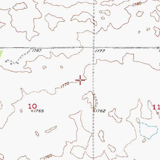Topographic Map of Ida (historical), SD