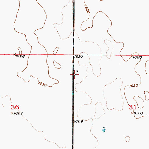 Topographic Map of Elizabeth (historical), SD