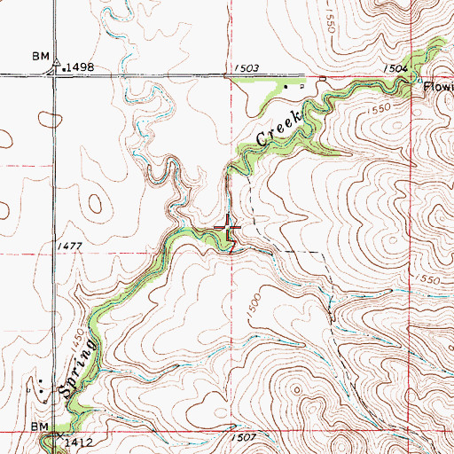 Topographic Map of Varilek Fishpond Number 2 Dam, SD
