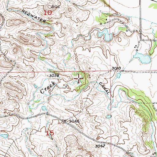 Topographic Map of George Merickson Dam Number 1, SD