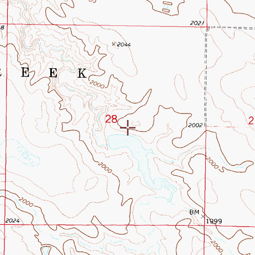 Topographic Map of Herman Number 11 Dam, SD