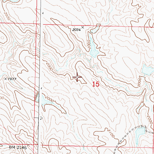 Topographic Map of Herman Number 10 Dam, SD