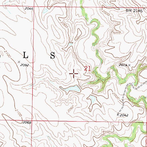 Topographic Map of Herman Number 7 Dam, SD