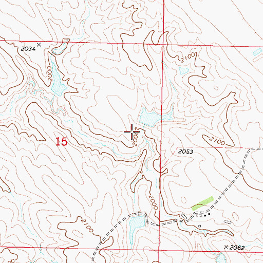 Topographic Map of Herman Number 5 Dam, SD