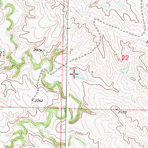 Topographic Map of Herman Number 3 Dam, SD