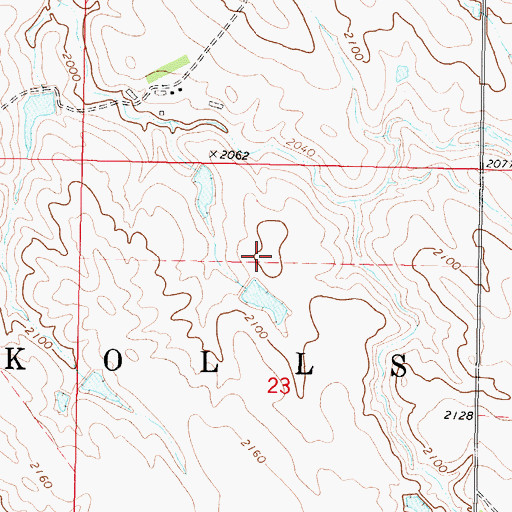 Topographic Map of Herman Number 1 Dam, SD