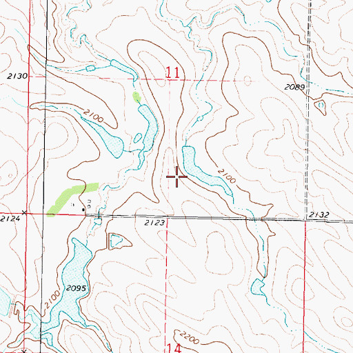 Topographic Map of Chambliss Number 3 Dam, SD