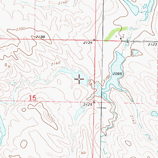Topographic Map of Chambliss Number 1 Dam, SD