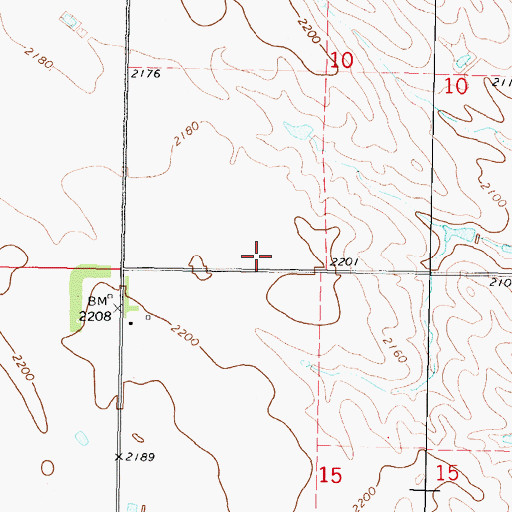 Topographic Map of Foster Number 4 Dam, SD