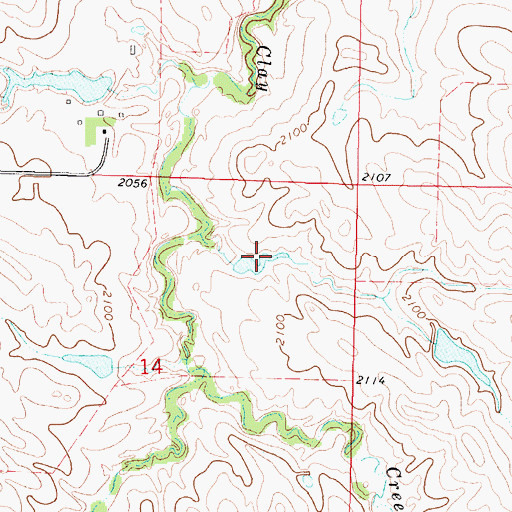 Topographic Map of Foster Number 3 Dam, SD