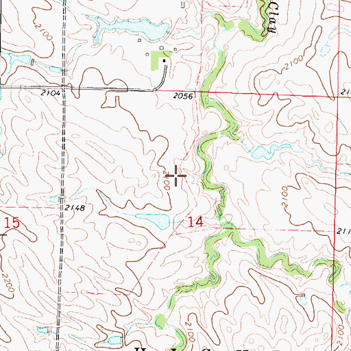 Topographic Map of Foster Number 2 Dam, SD