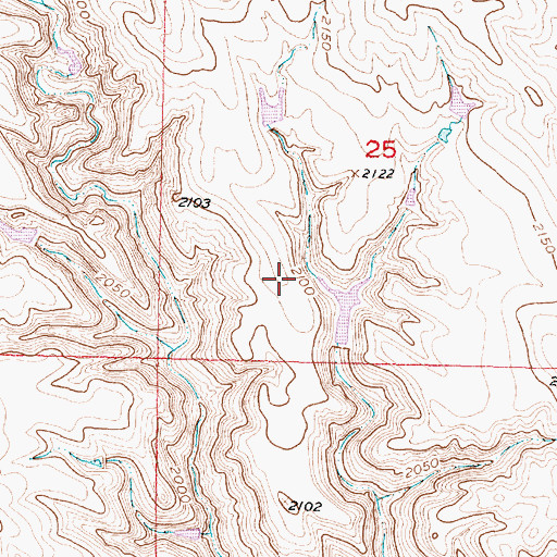Topographic Map of Brost Number 7 Dam, SD