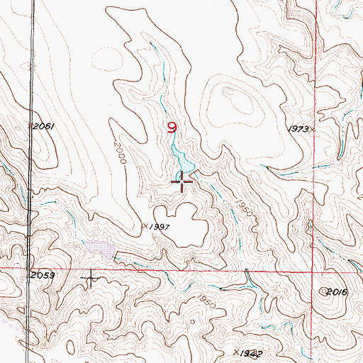 Topographic Map of Brost Number 5 Dam, SD