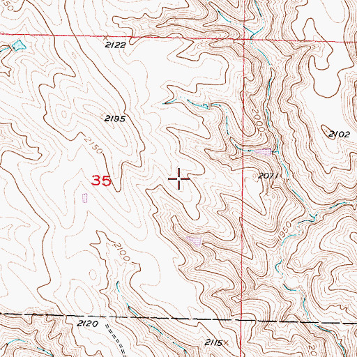 Topographic Map of Brost Number 6 Dam, SD