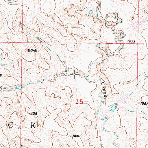 Topographic Map of Brost Number 4 Dam, SD