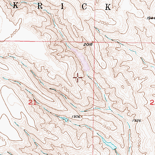 Topographic Map of Brost Number 3 Dam, SD