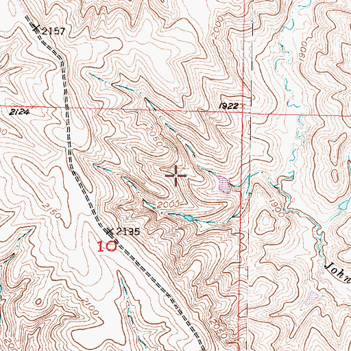 Topographic Map of Baker Number 2 Dam, SD