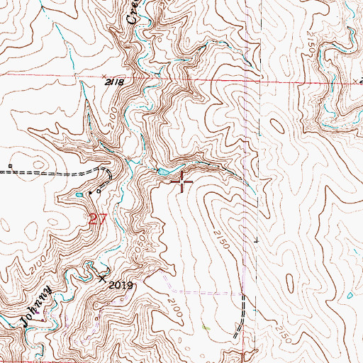 Topographic Map of Baker Number 3 Dam, SD