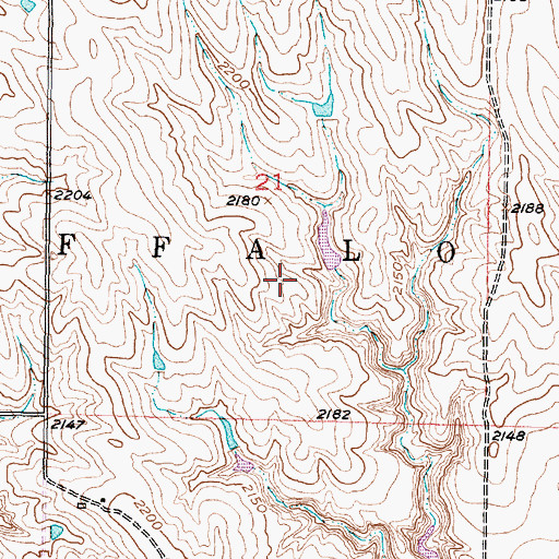 Topographic Map of Dykstra Number 16 Dam, SD
