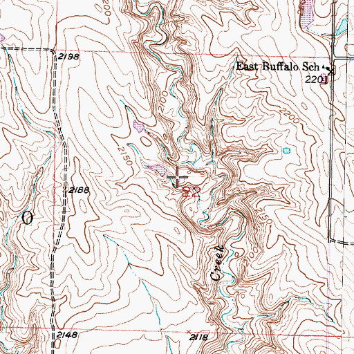 Topographic Map of Dykstra Number 15 Dam, SD