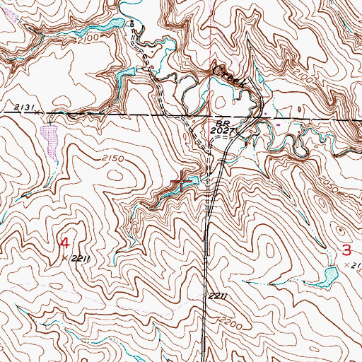 Topographic Map of Dykstra Number 6 Dam, SD