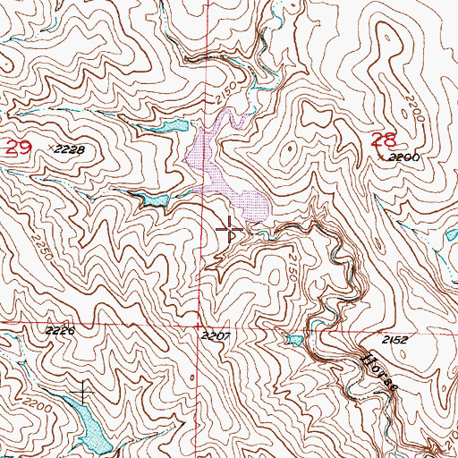 Topographic Map of Dykstra Number 3 Dam, SD