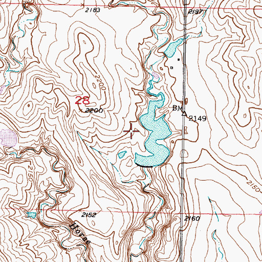 Topographic Map of Dykstra Number 2 Dam, SD