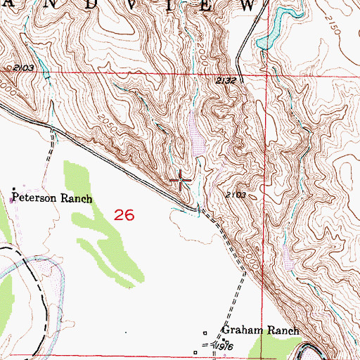 Topographic Map of Daum Brothers Number 2 Dam, SD