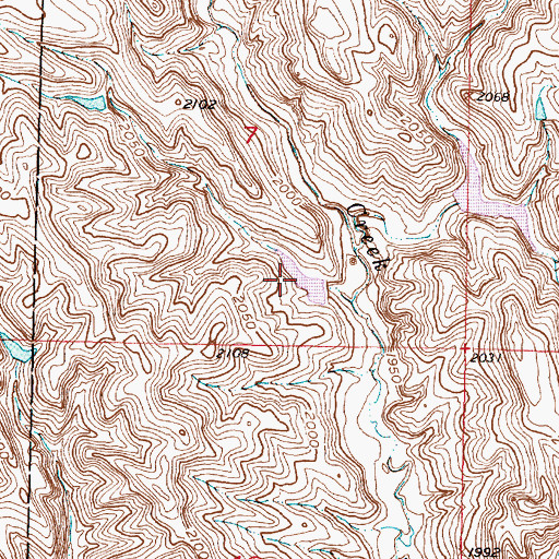 Topographic Map of Brost Number 3 Dam, SD