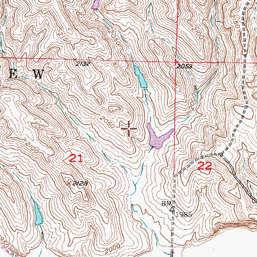 Topographic Map of Daum Brothers Number 1 Dam, SD