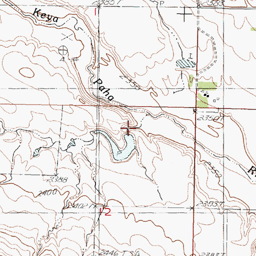 Topographic Map of C Klein Dam, SD
