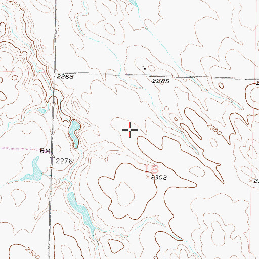 Topographic Map of Bill Lindshov Dam, SD