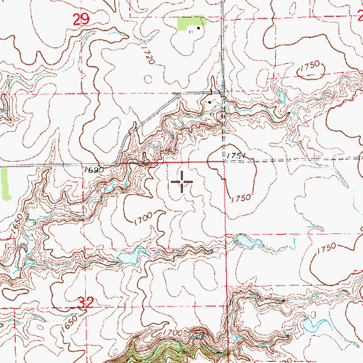 Topographic Map of Gutzman Dam, SD