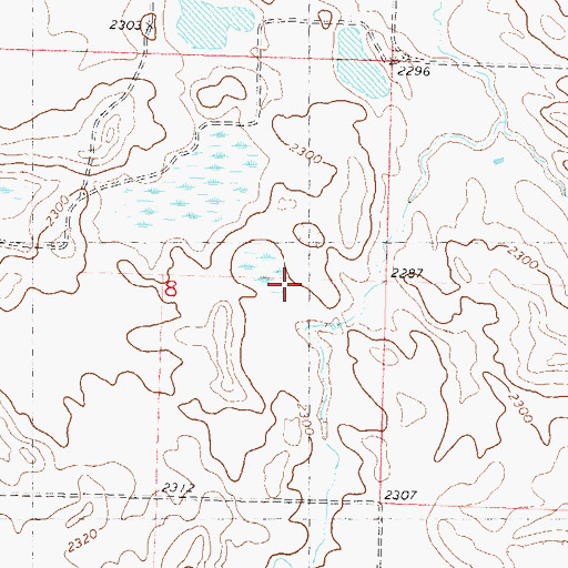Topographic Map of M Webb Dam, SD