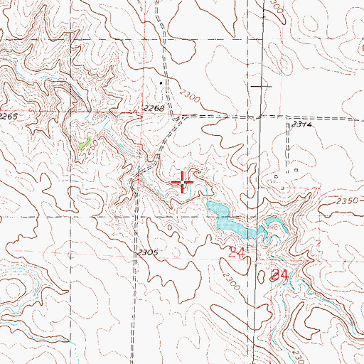 Topographic Map of L Koch Dam, SD