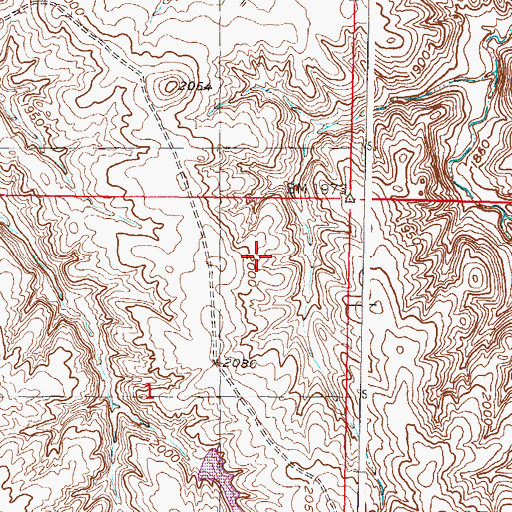 Topographic Map of D Booth Dam, SD