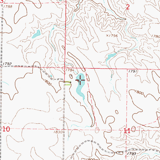 Topographic Map of H Chamberlin Dam, SD