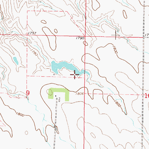 Topographic Map of H Harrison Dam, SD
