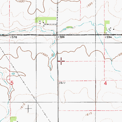 Topographic Map of Carrol Lake Dam, SD
