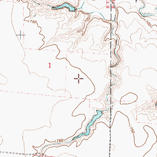 Topographic Map of Pearl English Crain Number 1 Dam, SD