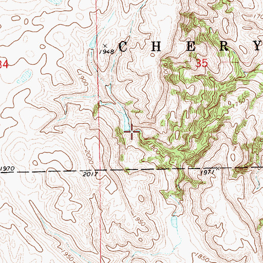 Topographic Map of Dwyer Dam, SD