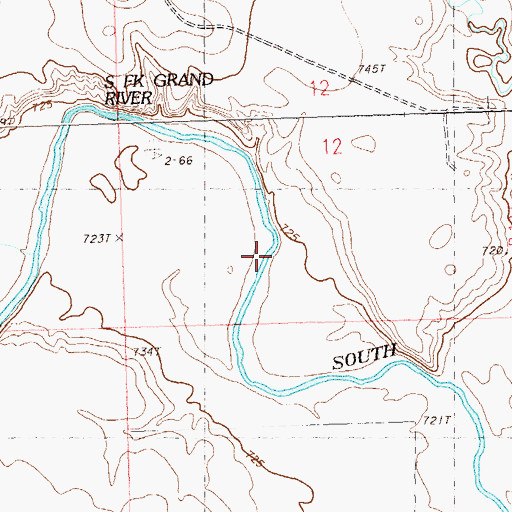 Topographic Map of Jenson Dam, SD