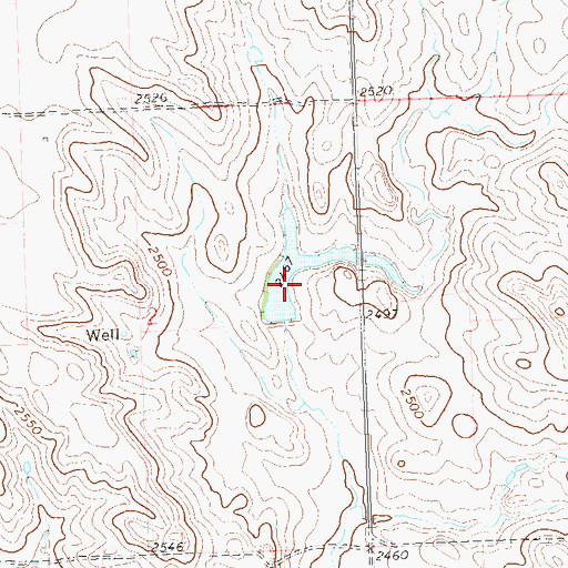 Topographic Map of Meyers Lake Dam, SD