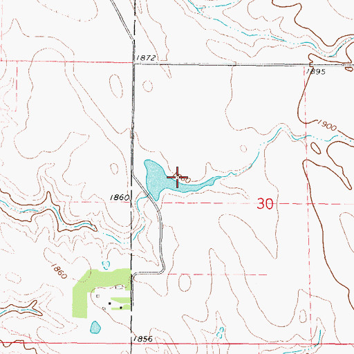 Topographic Map of J Mangin Dam, SD