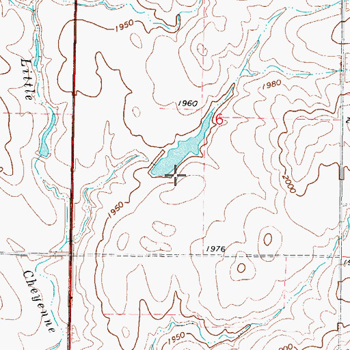 Topographic Map of Nagel Brothers Dam, SD