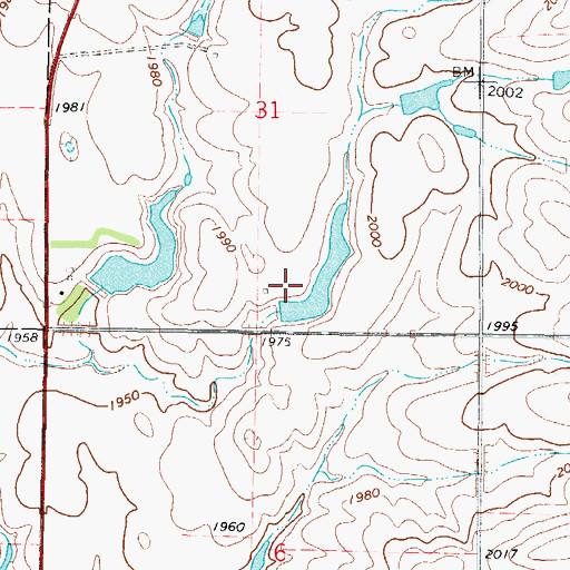 Topographic Map of Nagel Brothers Dam, SD