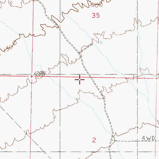Topographic Map of Tonopah Desert, AZ