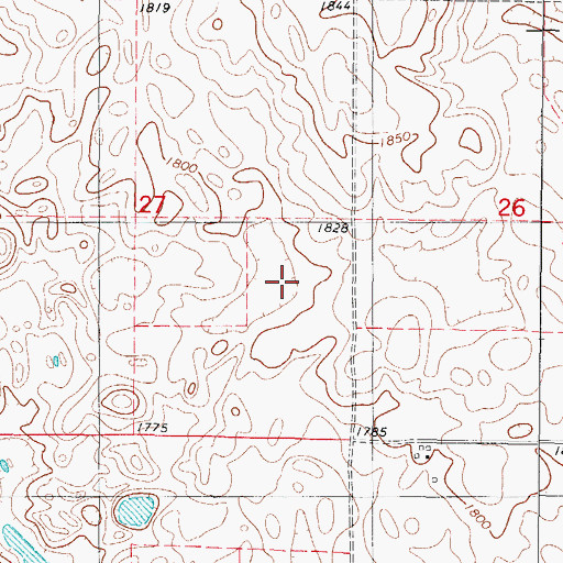 Topographic Map of State of South Dakota Dam, SD