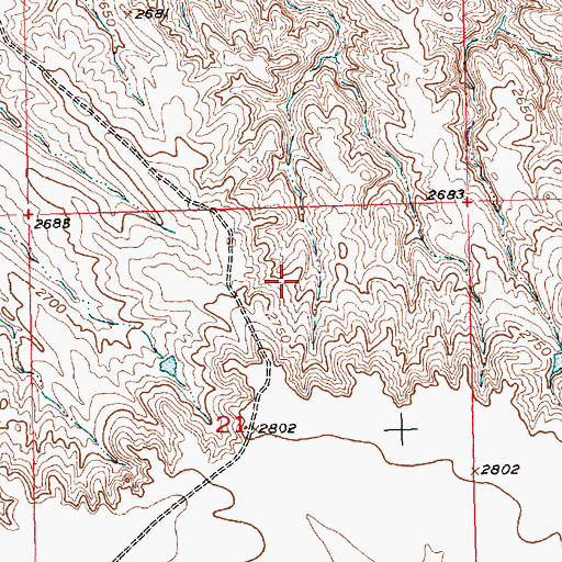 Topographic Map of Earl McPherson Dam Number 1, SD
